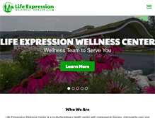 Tablet Screenshot of lifeexpressionwellness.com
